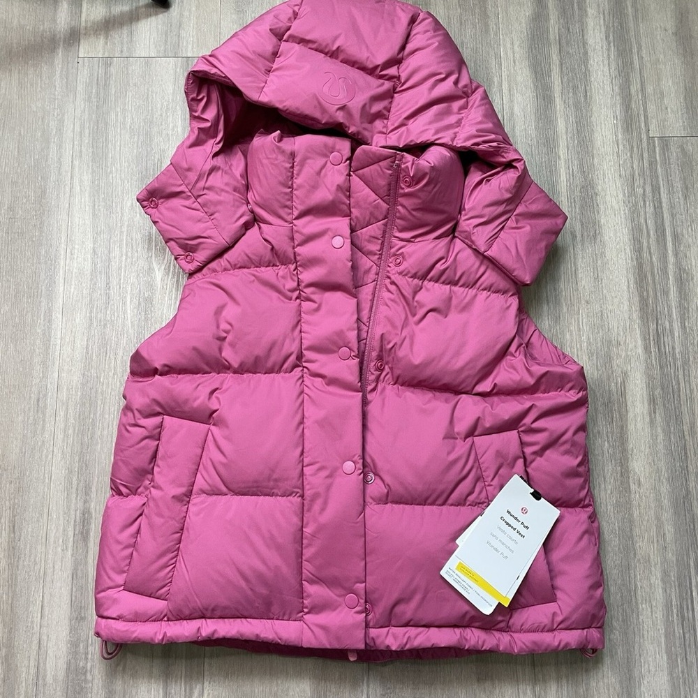 lululemon Wunder Puff Cropped Vest in Pink Lychee - Picture 9 of 9